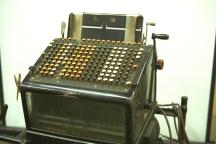 Burroughs Accounting Machine mechanical manual/electric w/stand